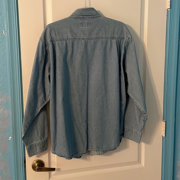 Vintage Denim Button Down Shirt Men Size L - Picture 6 of 6